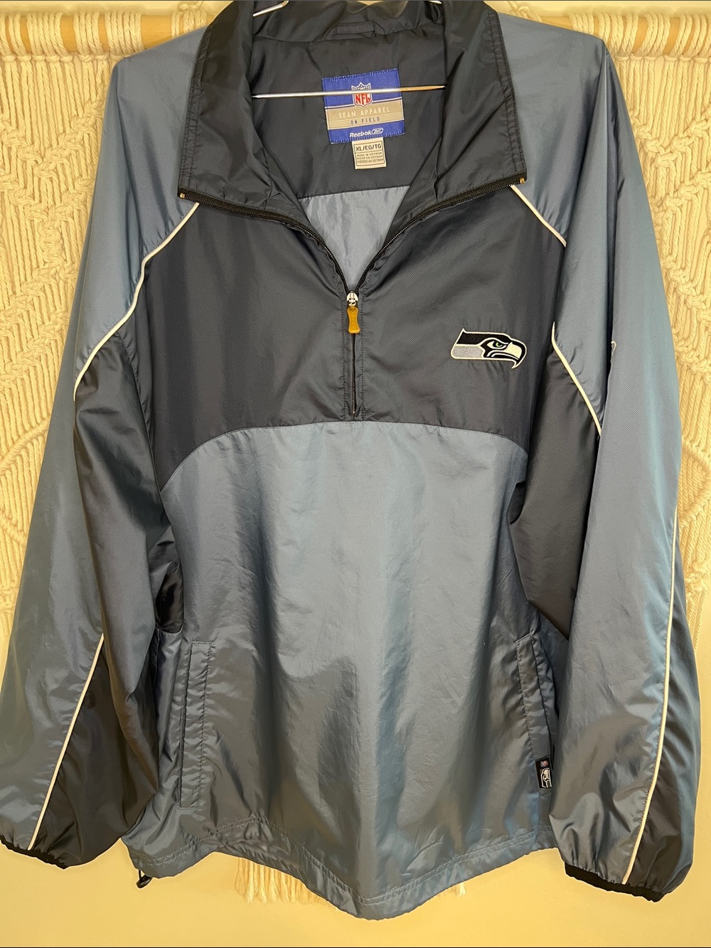 NFL Seattle Seahawks Two-Tone Blue Pullover Windbreaker